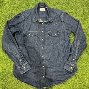 Womens Levis Denim Button Up Shirt